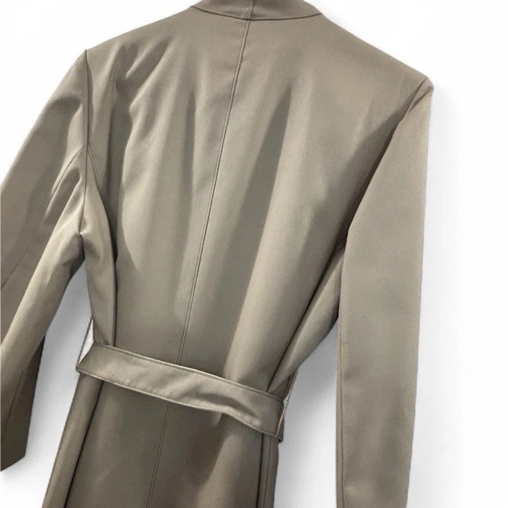 Vintage BONDERS 1960’s Classic Tan Trench Coat Jacket S/M Longline Made‎ in USA - Picture 4 of 10
